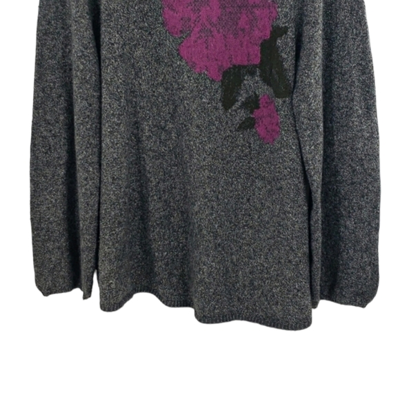 Style & Co Wide Sleeve Floral Sweater - Picture 3 of 8